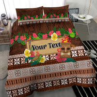 Pasifika Festival Auckland Bedding Set Polynesian Tribal with Pacific Pattern Brown Color LT03 - Polynesian Pride
