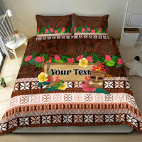 Pasifika Festival Auckland Bedding Set Polynesian Tribal with Pacific Pattern Brown Color LT03 - Polynesian Pride
