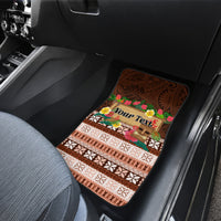 Pasifika Festival Auckland Car Mats Polynesian Tribal with Pacific Pattern Brown Color LT03 - Polynesian Pride