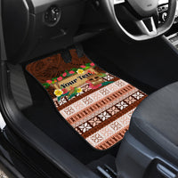 Pasifika Festival Auckland Car Mats Polynesian Tribal with Pacific Pattern Brown Color LT03 - Polynesian Pride
