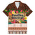 Pasifika Festival Auckland Family Matching Off Shoulder Long Sleeve Dress and Hawaiian Shirt Polynesian Tribal with Pacific Pattern Brown Color LT03 Dad's Shirt - Short Sleeve Brown - Polynesian Pride