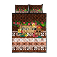 Pasifika Festival Auckland Quilt Bed Set Polynesian Tribal with Pacific Pattern Brown Color LT03 - Polynesian Pride