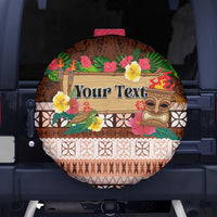 Pasifika Festival Auckland Spare Tire Cover Polynesian Tribal with Pacific Pattern Brown Color LT03 - Polynesian Pride