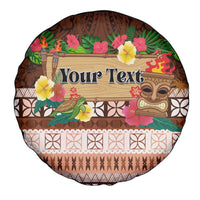 Pasifika Festival Auckland Spare Tire Cover Polynesian Tribal with Pacific Pattern Brown Color LT03 - Polynesian Pride