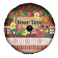 Pasifika Festival Auckland Spare Tire Cover Polynesian Tribal with Pacific Pattern Brown Color LT03 - Polynesian Pride