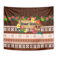 Pasifika Festival Auckland Tapestry Polynesian Tribal with Pacific Pattern Brown Color LT03 - Polynesian Pride