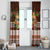 Pasifika Festival Auckland Window Curtain Polynesian Tribal with Pacific Pattern Brown Color