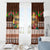 Pasifika Festival Auckland Window Curtain Polynesian Tribal with Pacific Pattern Brown Color