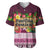 Pasifika Festival Auckland Baseball Jersey Polynesian Tribal with Pacific Pattern Pink Color LT03 Pink - Polynesian Pride