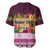 Pasifika Festival Auckland Baseball Jersey Polynesian Tribal with Pacific Pattern Pink Color LT03 - Polynesian Pride