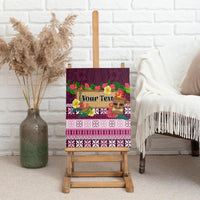 Pasifika Festival Auckland Canvas Wall Art Polynesian Tribal with Pacific Pattern Pink Color LT03 - Polynesian Pride