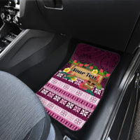 Pasifika Festival Auckland Car Mats Polynesian Tribal with Pacific Pattern Pink Color LT03 - Polynesian Pride