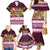 Pasifika Festival Auckland Family Matching Mermaid Dress and Hawaiian Shirt Polynesian Tribal with Pacific Pattern Pink Color LT03 - Polynesian Pride