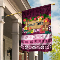 Pasifika Festival Auckland Garden Flag Polynesian Tribal with Pacific Pattern Pink Color LT03 House Flag Pink - Polynesian Pride