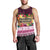 Pasifika Festival Auckland Men Tank Top Polynesian Tribal with Pacific Pattern Pink Color LT03 - Polynesian Pride