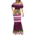 Pasifika Festival Auckland Mermaid Dress Polynesian Tribal with Pacific Pattern Pink Color LT03 - Polynesian Pride