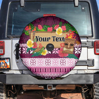 Pasifika Festival Auckland Spare Tire Cover Polynesian Tribal with Pacific Pattern Pink Color LT03 Pink - Polynesian Pride