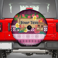 Pasifika Festival Auckland Spare Tire Cover Polynesian Tribal with Pacific Pattern Pink Color LT03 - Polynesian Pride