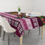 Pasifika Festival Auckland Tablecloth Polynesian Tribal with Pacific Pattern Pink Color