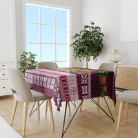 Pasifika Festival Auckland Tablecloth Polynesian Tribal with Pacific Pattern Pink Color LT03 - Polynesian Pride