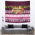 Pasifika Festival Auckland Tapestry Polynesian Tribal with Pacific Pattern Pink Color