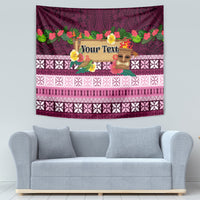 Pasifika Festival Auckland Tapestry Polynesian Tribal with Pacific Pattern Pink Color LT03 - Polynesian Pride