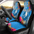 Yap Day Car Seat Cover Tapa Pattern with Hisbiscus