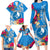 Yap Day Family Matching Long Sleeve Bodycon Dress and Hawaiian Shirt Tapa Pattern with Hisbiscus LT03 - Polynesian Pride