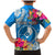 Yap Day Family Matching Mermaid Dress and Hawaiian Shirt Tapa Pattern with Hisbiscus LT03 - Polynesian Pride