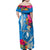 Yap Day Family Matching Off Shoulder Maxi Dress and Hawaiian Shirt Tapa Pattern with Hisbiscus LT03 - Polynesian Pride