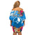 Yap Day Family Matching Off Shoulder Short Dress and Hawaiian Shirt Tapa Pattern with Hisbiscus LT03 - Polynesian Pride