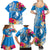 Yap Day Family Matching Summer Maxi Dress and Hawaiian Shirt Tapa Pattern with Hisbiscus LT03 - Polynesian Pride