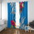 Yap Day Window Curtain Tapa Pattern with Hisbiscus