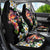 Hawaiian Lei Day Car Seat Cover Plumeria and Turtle with Polynesian Tribal Pattern