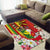 Personalised Hawaii and Philippines Together Area Rug The Emblems with Cultural Symbols Green-Yellow-Red Tricolor