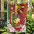 Personalised Hawaii and Philippines Together Garden Flag The Emblems with Cultural Symbols Green-Yellow-Red Tricolor