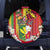 Personalised Hawaii and Philippines Together Spare Tire Cover The Emblems with Cultural Symbols Green-Yellow-Red Tricolor