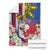 Personalised Hawaii and Philippines Together Blanket The Emblems with Cultural Symbols Blue-White-Red Tricolor