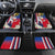 Personalised Hawaii and Philippines Together Car Mats The Emblems with Cultural Symbols Blue-White-Red Tricolor