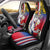 Personalised Hawaii and Philippines Together Car Seat Cover The Emblems with Cultural Symbols Blue-White-Red Tricolor