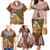 Bula Fiji Crested Iguana Family Matching Mermaid Dress and Hawaiian Shirt Tagimaucia Tapa Tribal Brown Color LT03 - Polynesian Pride