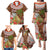 Bula Fiji Crested Iguana Family Matching Puletasi and Hawaiian Shirt Tagimaucia Tapa Tribal Brown Color LT03 - Polynesian Pride