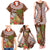 Bula Fiji Crested Iguana Family Matching Tank Maxi Dress and Hawaiian Shirt Tagimaucia Tapa Tribal Brown Color LT03 - Polynesian Pride