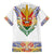 Haiti Flag Traditional Dashiki Family Matching Off The Shoulder Long Sleeve Dress and Hawaiian Shirt White Color - Polynesian Pride