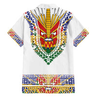 Haiti Flag Traditional Dashiki Family Matching Puletasi and Hawaiian Shirt White Color LT03 - Polynesian Pride