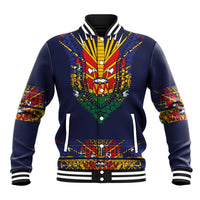Haiti Flag Traditional Dashiki Baseball Jacket Black Color LT03 Unisex Black - Polynesian Pride