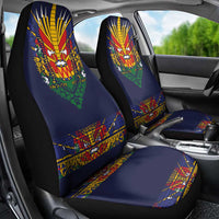 Haiti Flag Traditional Dashiki Car Seat Cover Black Color - Polynesian Pride