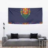 Haiti Flag Traditional Dashiki Tapestry Black Color - Polynesian Pride