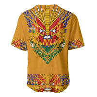 Haiti Flag Traditional Dashiki Baseball Jersey Yellow Color - Polynesian Pride