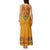 Haiti Flag Traditional Dashiki Tank Maxi Dress Yellow Color - Polynesian Pride